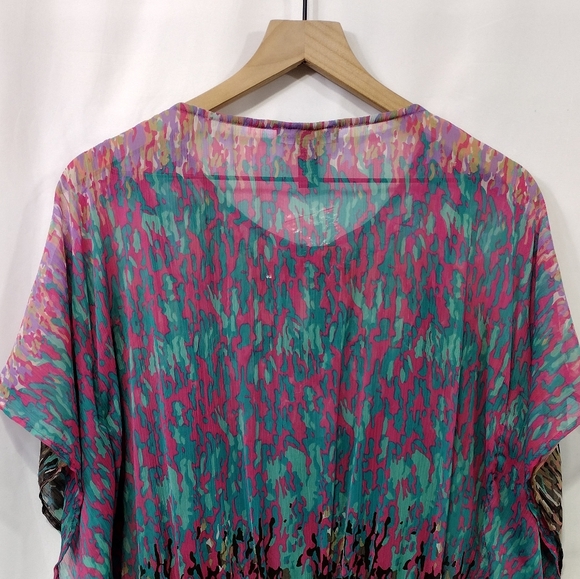 NWT Club Z Colletion Artsy Dress Women's M Multicolor Retro 90s Y2K Party - Picture 6 of 10